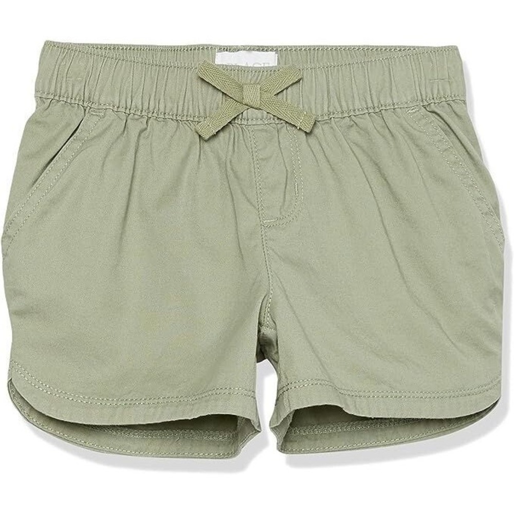 The Children's Place Girls' Slim Pull on Shorts - Misty Glen (Green) - Size 5